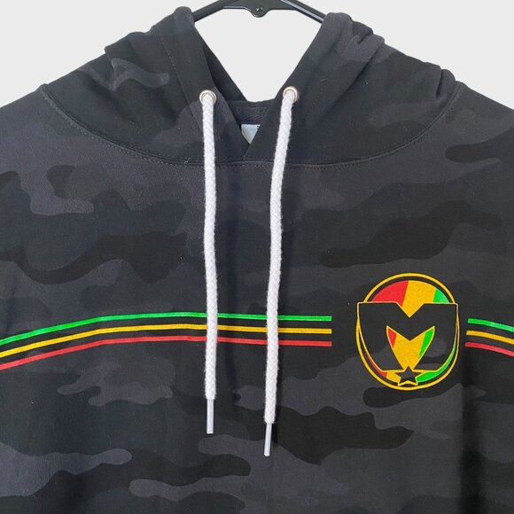 Independant Trading Company Camo Hoodie Men's Medium Gray Pullover Sweatshirt - Picture 5 of 12